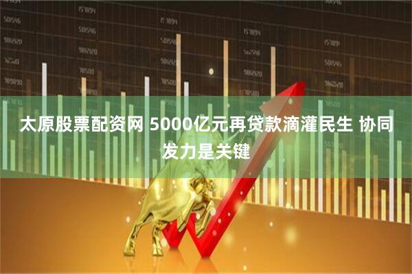 太原股票配资网 5000亿元再贷款滴灌民生 协同发力是关键